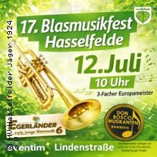 17. Blasmusikfest Hasselfelde in Hasselfelde am 12. Juli 2026 um 10:00 Uhr