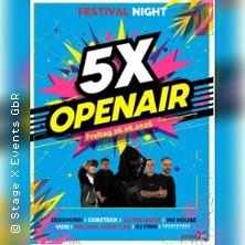 5X Open Air I Festival Night in Zella-Mehlis am 26. Juni 2026 um 18:00 Uhr