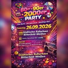 80er, 90er, 2000er Party in Bitterfeld / Wolfen am 26. September 2026 um 21:00 Uhr