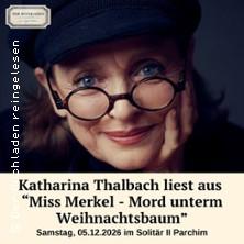 Katharina Thalbach liest - Miss Merkel Mord unter dem Weihnachtsbaum in Göttingen am 12. November 2026 um 19:30 Uhr