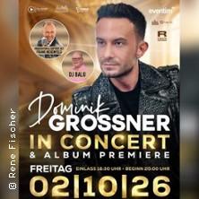 Dominik Grossner in Concert in Oberhausen am 02. Oktober 2026 um 20:00 Uhr
