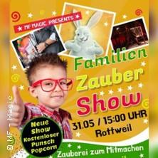 große Familien Zauber & Illusions Show in Rottweil am 31. Mai 2026 um 15:00 Uhr