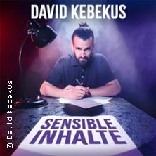 David Kebekus - Sensible Inhalte in  am 05. September 2026 um 20:00 Uhr