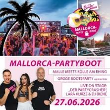 Mallorca-Partyboot in Köln am 13. Juni 2026 um 14:00 Uhr