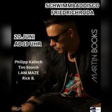 Martin Books @Schwimmbaddisco in Friedrichroda am 20. Juni 2026 um 19:00 Uhr