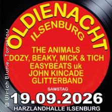 Oldienight Ilsenburg - The Animals, Glitterband, John Kincade u.v.a. in Ilsenburg am 19. September 2026 um 19:00 Uhr