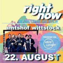 Right Now in Wittstock am 22. August 2026 um 20:00 Uhr