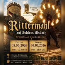 Rittermahl auf Schloss Alsbach in Alsbach-Hähnlein am 05. Juni 2026 um 19:00 Uhr