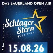Schlager Stern Willingen 2026 in Willingen am 15. August 2026 um 13:00 Uhr