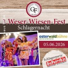 Schlagernacht - 3. Weser-Wiesen-Fest in Emmerthal am 05. Juni 2026 um 19:00 Uhr