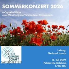 Sommerkonzert in Vaterstetten-Baldham am 11. Juli 2026 um 17:00 Uhr