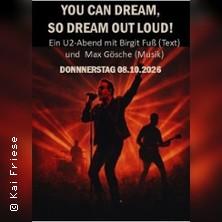 U2 - You Can Dream, So Dream Out Loud! in Bad Salzuflen am 08. Oktober 2026 um 20:00 Uhr